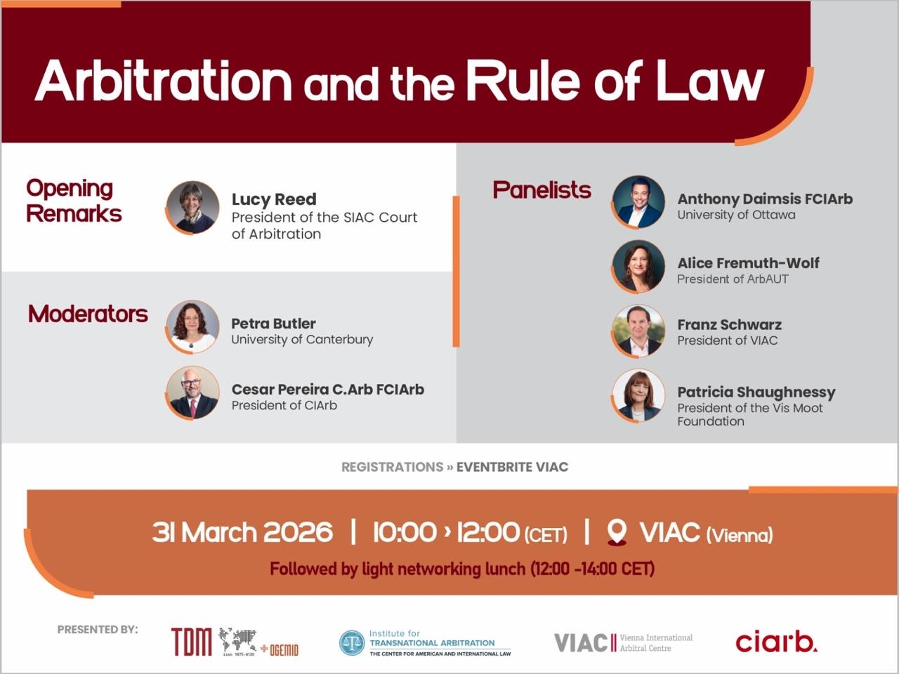 TDM/OGEMID Event: Arbitration and the Rule of Law - 31 March 2026 in Wien, Austria