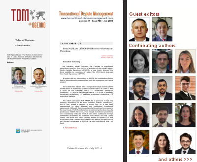 TDM 4 (2022) - The Future of Investment Law in Latin America