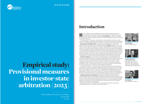 Empirical study - Provisional measures in investor-state arbitration February 2023
