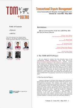 TDM 2 (2025 - The African Continental Free Trade Area Agreement (AfCFTA)
