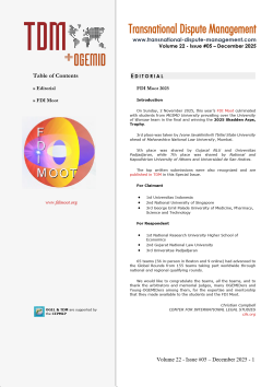 TDM 5 (2025 - FDI Moot 2025